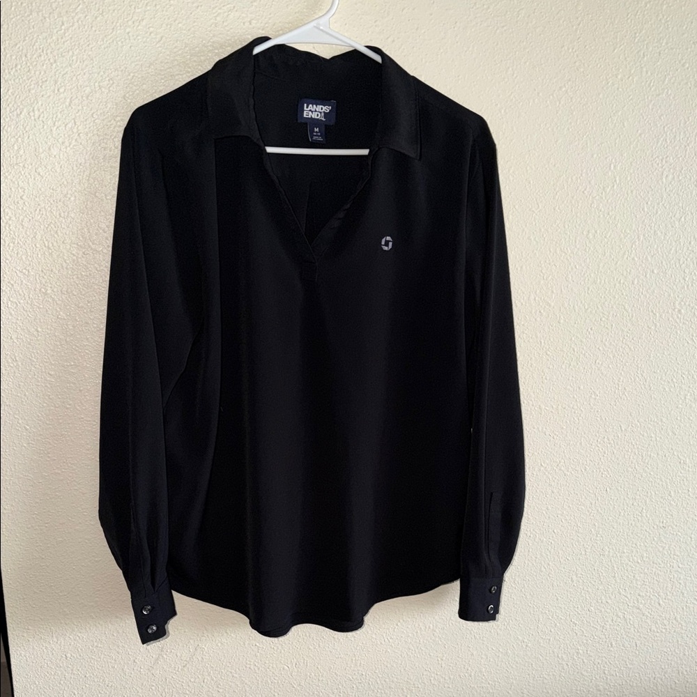 Chase Bank Women's Black Blouse